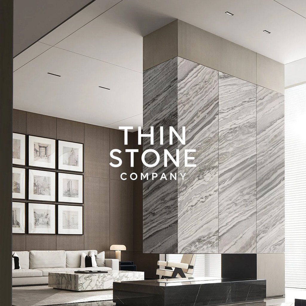 Arctic Storm Marble Veneer application