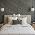Black Sea Marble Veneer on a bedroom wall