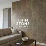 Golden Flexible Slate Stone Veneer on living room Wall