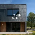 Flexible Slate Stone Veneer - D Black on Exterior