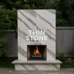 Panda White Marble Veneer - Fireplace