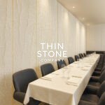 Silvia Marble Veneer used on restaurant wall
