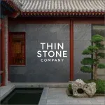 Black galaxy stone veneer - flexible slate veneer sheet used on exteiror wall of japanese style home