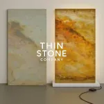 Indian Autumn translucent stone veneer backlit effect