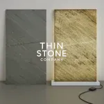 D Black translucent stone veneer backlit effect