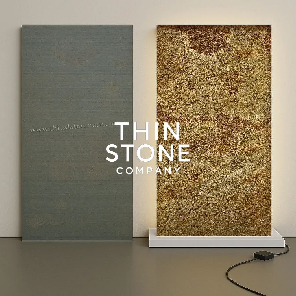Kund Multi translucent stone veneer backlit effect