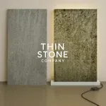 Black Galaxy translucent stone veneer backlit effect