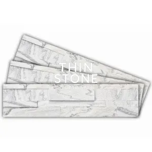 Arctic White Marble Veneer Peel and stick 3D wall panel by Ryan Stone Creations