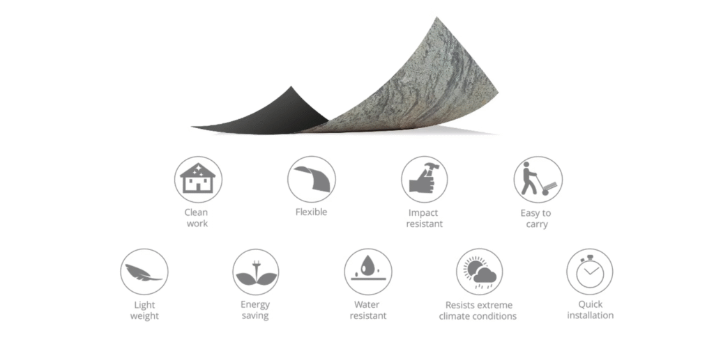 Flexible Stone Veneer made by Ryan Stone Creations key features